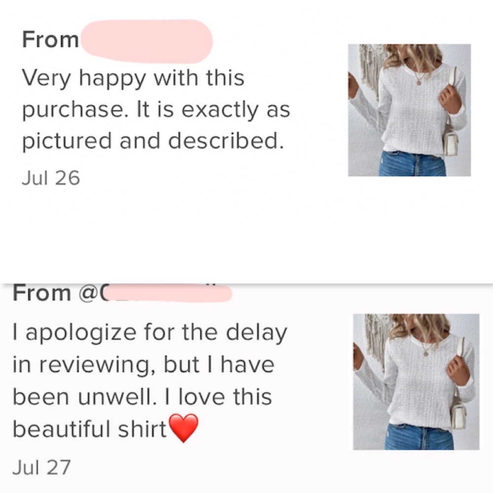 White Long Sleeve Tee Shirt Eyelet Embroidery Somewhat Sheer Round Neck - Picture 8 of 9